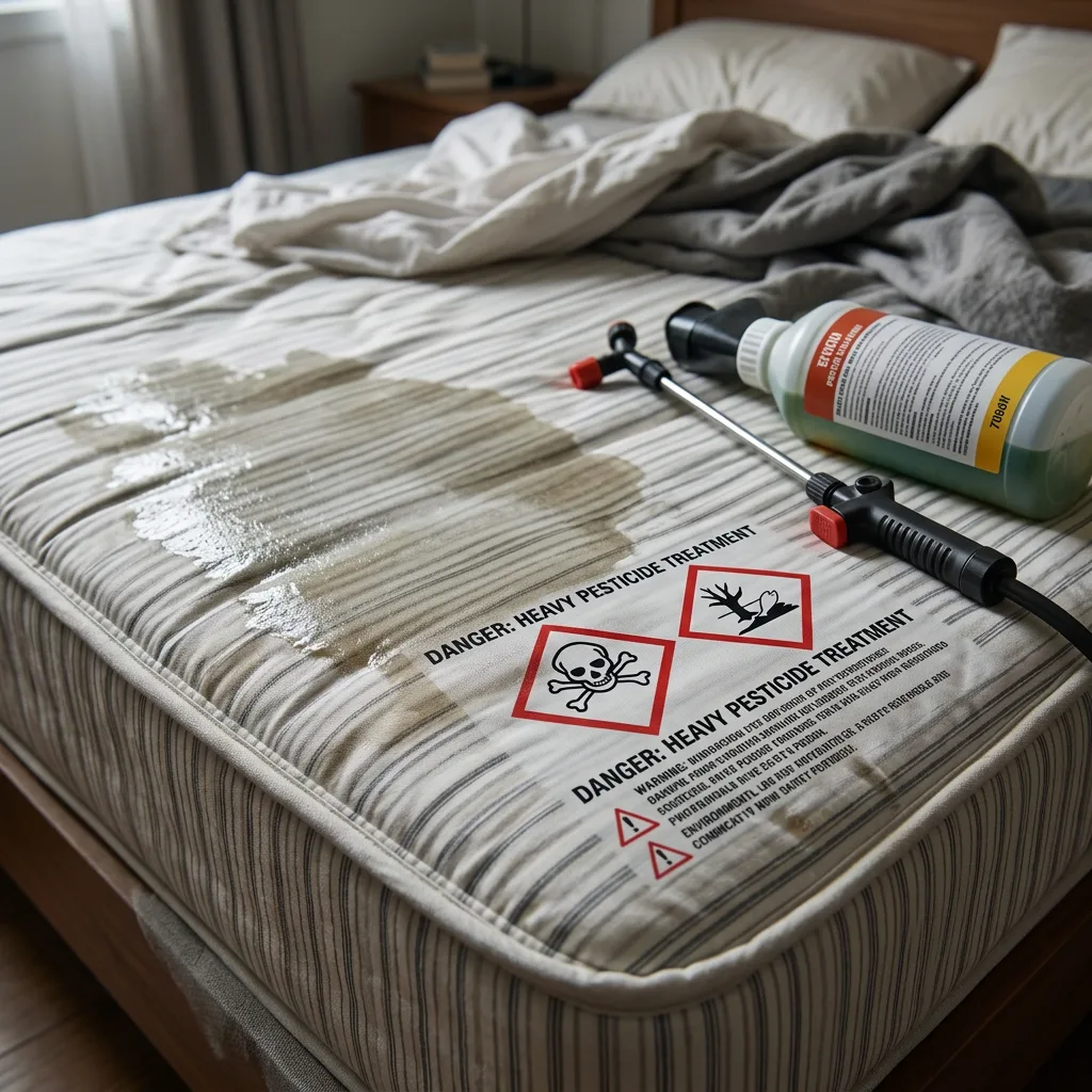 Risques des traitements chimiques sur un matelas