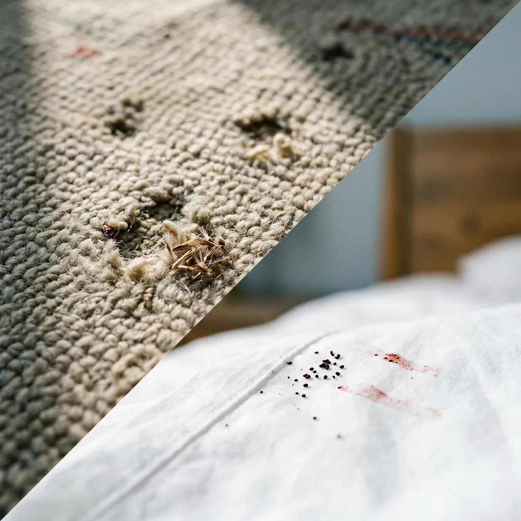 Ver des tapis ou punaise de lit : différences clés à connaître