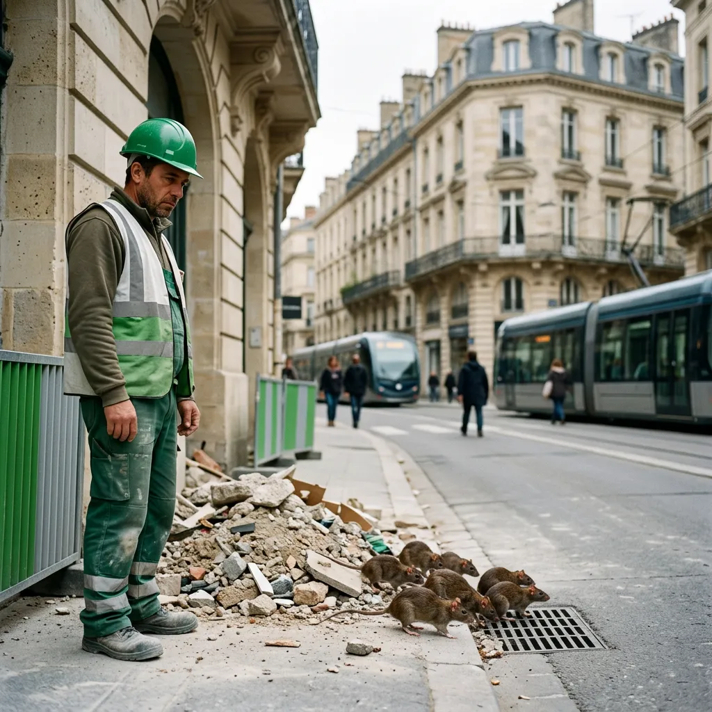 Illustration : Urbanisation et réseaux souterrains : causes locales de la prolifération de rats à Bordeaux